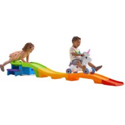Step2 Unicorn Up & Down Roller Coaster Kids Ride On Toy, Push Car, Indoor/Outdoor Playset, Made of Durable Plastic, Multicolor