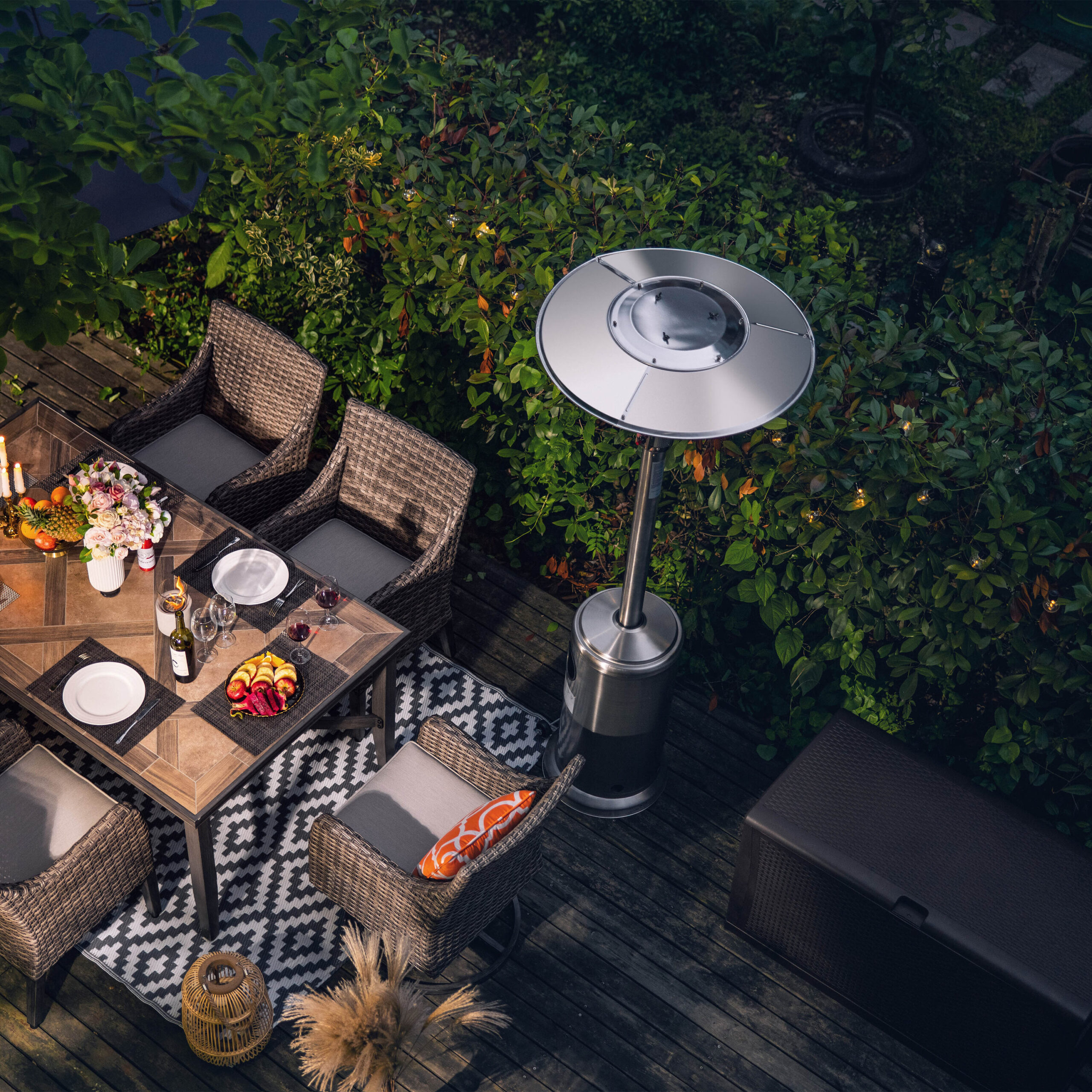 Nuu Garden 46000-BTU Silver Stainless Steel Floorstanding Liquid Propane Patio Heater Nuu Garden 46000-BTU Silver Stainless Steel Floorstanding Liquid Propane Patio Heater - Image 12