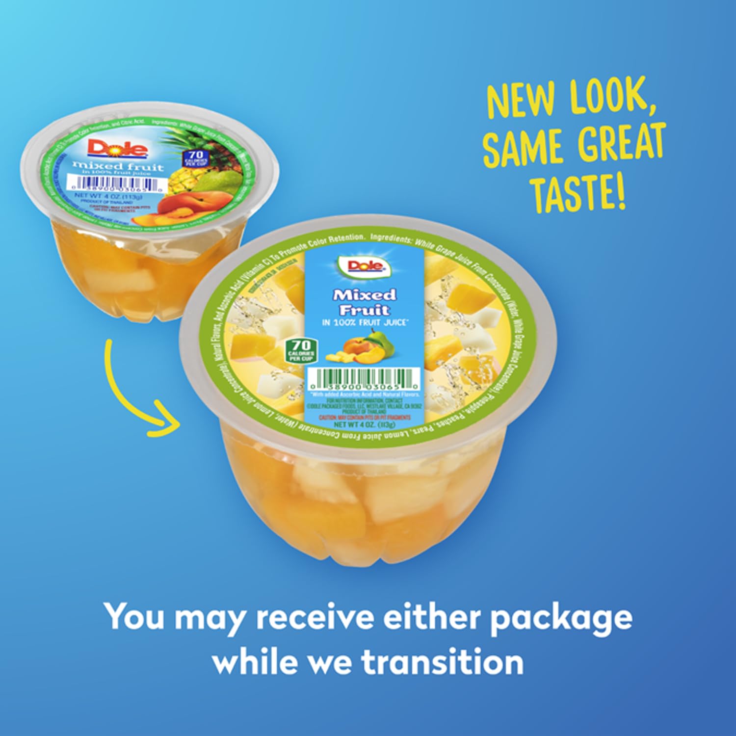 Dole Fruit Bowls Mixed Fruit in 100% Juice Snacks, 4oz 36 Total Cups, Gluten & Dairy Free, Bulk Lunch Snacks for Kids & Adults Dole Fruit Bowls Mixed Fruit in 100% Juice Snacks, 4oz 36 Total Cups, Gluten & Dairy Free, Bulk Lunch Snacks for Kids & Adults - Image 2