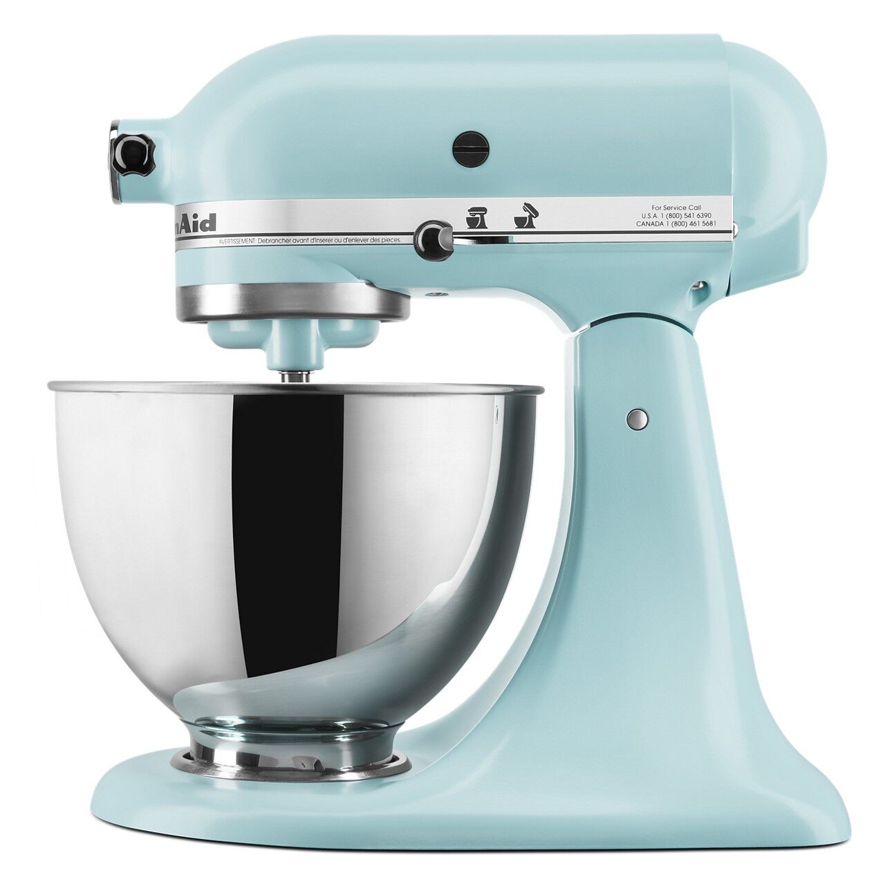 KitchenAid Deluxe 4.5 Quart Tilt-Head Stand Mixer, Mineral Water Blue, KSM97MI KitchenAid Deluxe 4.5 Quart Tilt-Head Stand Mixer, Mineral Water Blue, KSM97MI - Image 8