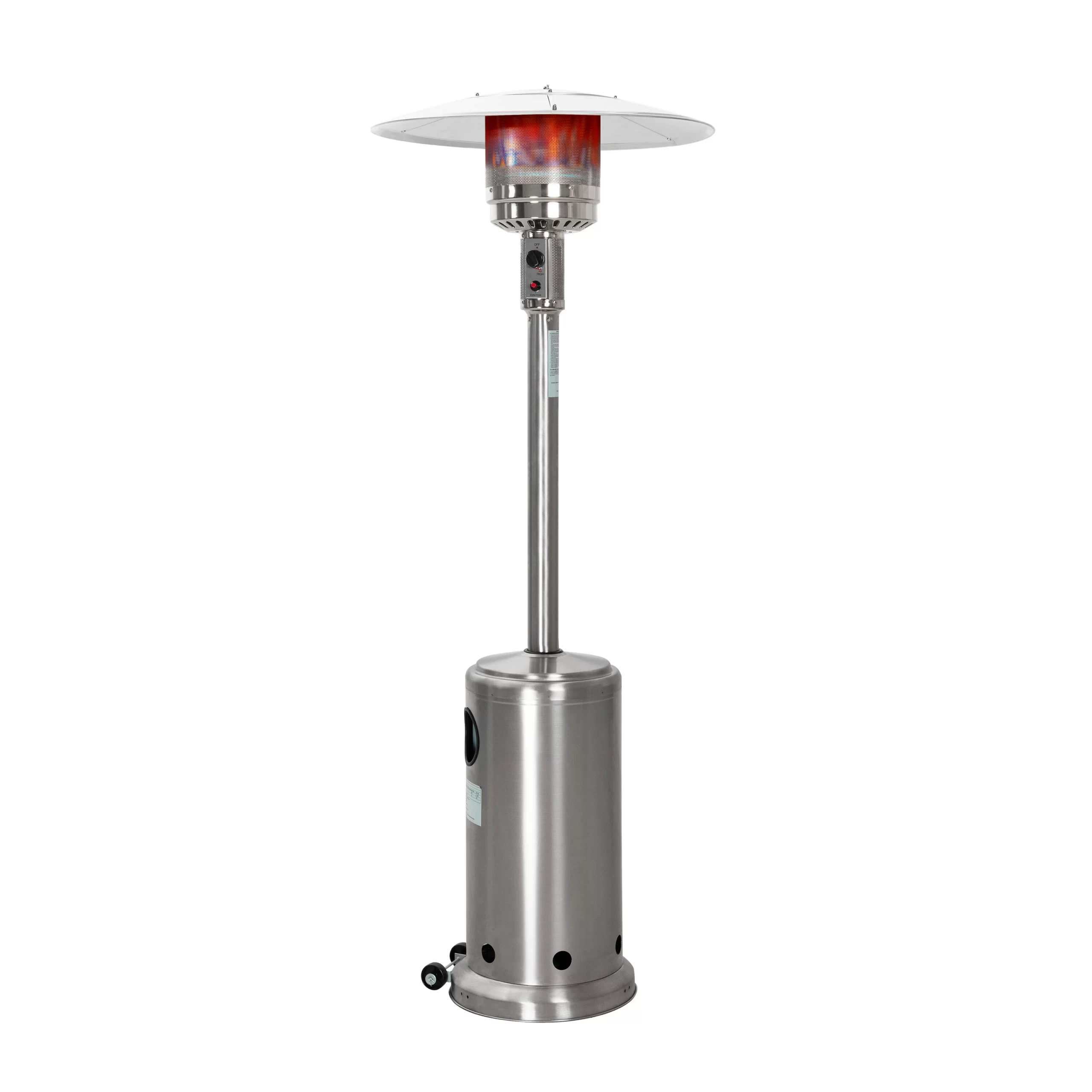 Nuu Garden 46000-BTU Silver Stainless Steel Floorstanding Liquid Propane Patio Heater Nuu Garden 46000-BTU Silver Stainless Steel Floorstanding Liquid Propane Patio Heater - Image 2