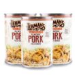 Lehman's All Natural Canned Meat, USA Made Ready to Eat for Everyday, Camping or Emergencies, 14.5 oz each, Pack of 3, Pork
