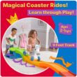 Step2 Unicorn Up & Down Roller Coaster Kids Ride On Toy, Push Car, Indoor/Outdoor Playset, Made of Durable Plastic, Multicolor