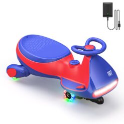 FanttikRide 12V N7 Pro Electric Wiggle Car with Pedal, Rechargeable Battery, 2 in 1 Swing Car, 2 Speed Ride On Toy, Blue