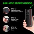 Airmoto Tire Inflator Portable Air Compressor - Air Pump for Car Tires with Tire Pressure Gauge