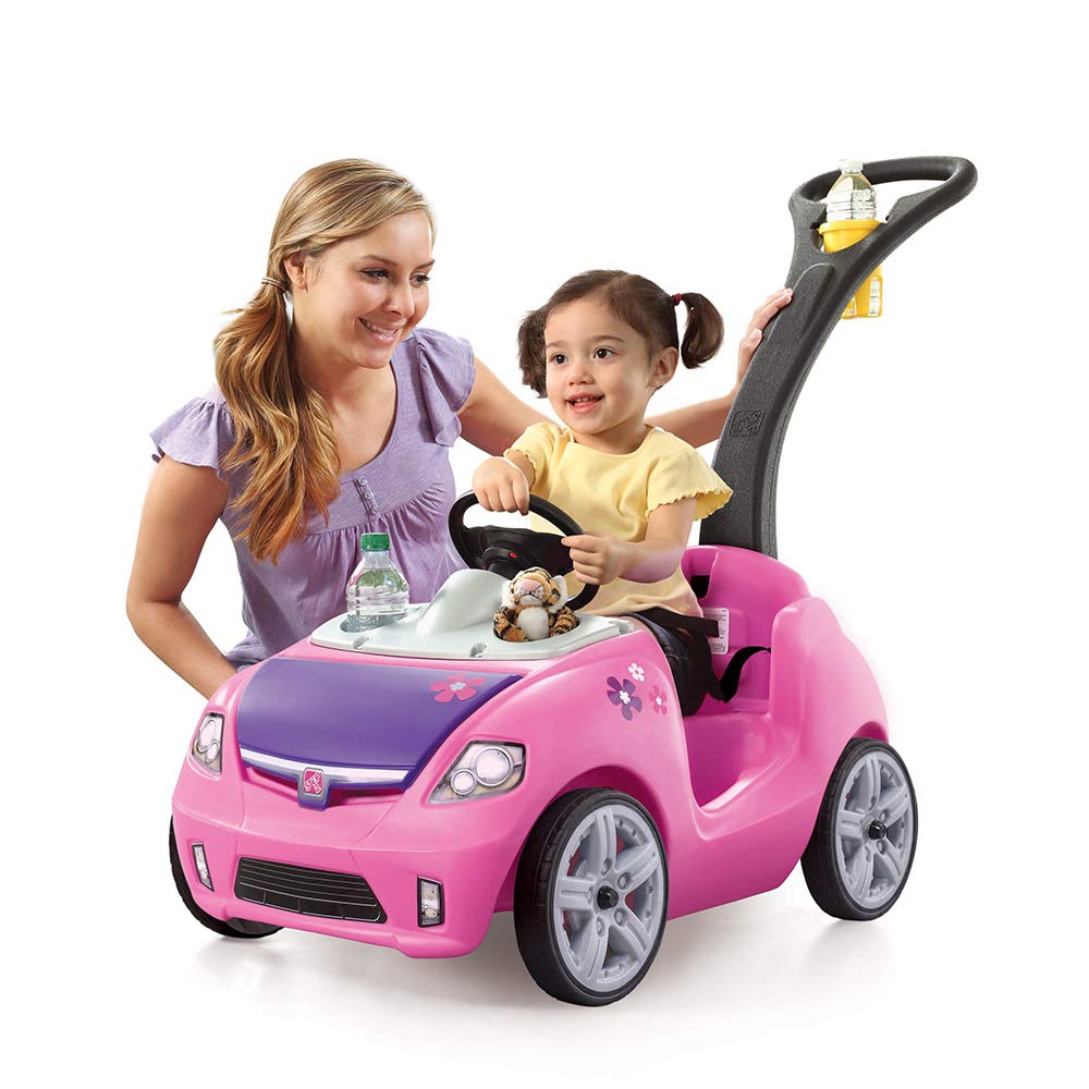 Step2 Whisper Ride II Ride On Push Toy Car, Pink – Ride On Car with Included Seat Belt, Easy Storage and Transport Step2 Whisper Ride II Ride On Push Toy Car, Pink – Ride On Car with Included Seat Belt, Easy Storage and Transport
