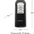 Hamilton Beach Smooth Touch Electric Automatic Can Opener Easy Push Down Lever, For All Standard-Size and Pop-Top, Black