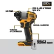 DEWALT 20V MAX 6-Tool Brushless Power Tool Combo Kit with Soft Case (2-Batteries and Charger Included)