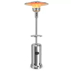 CASAINC 48000-BTU Silver Steel Floorstanding Liquid Propane Patio Heater