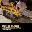 DEWALT XR 20 Volts Brushless Variable Belt Cordless Sander with Dust Management (Battery Not Included)