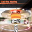 CASAINC 48000-BTU Silver Steel Floorstanding Liquid Propane Patio Heater