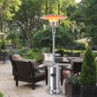 CASAINC 48000-BTU Silver Steel Floorstanding Liquid Propane Patio Heater