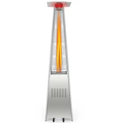 CASAINC 42000-BTU Silver Steel Floorstanding Liquid Propane Patio Heater