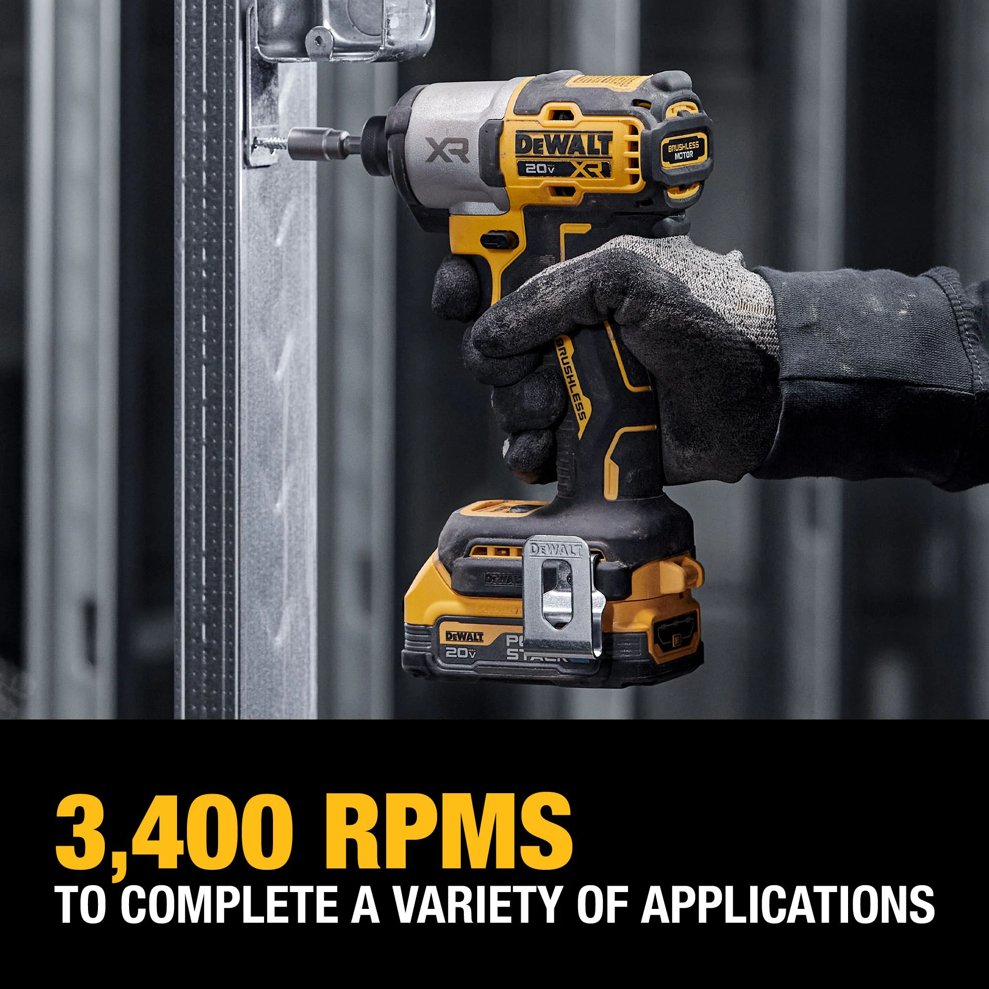 DEWALT XR 20-volt Max 1/4-in Brushless Cordless Impact Driver (Battery and Charger Included with Soft Bag) DEWALT XR 20-volt Max 1/4-in Brushless Cordless Impact Driver (Battery and Charger Included with Soft Bag) - Image 3