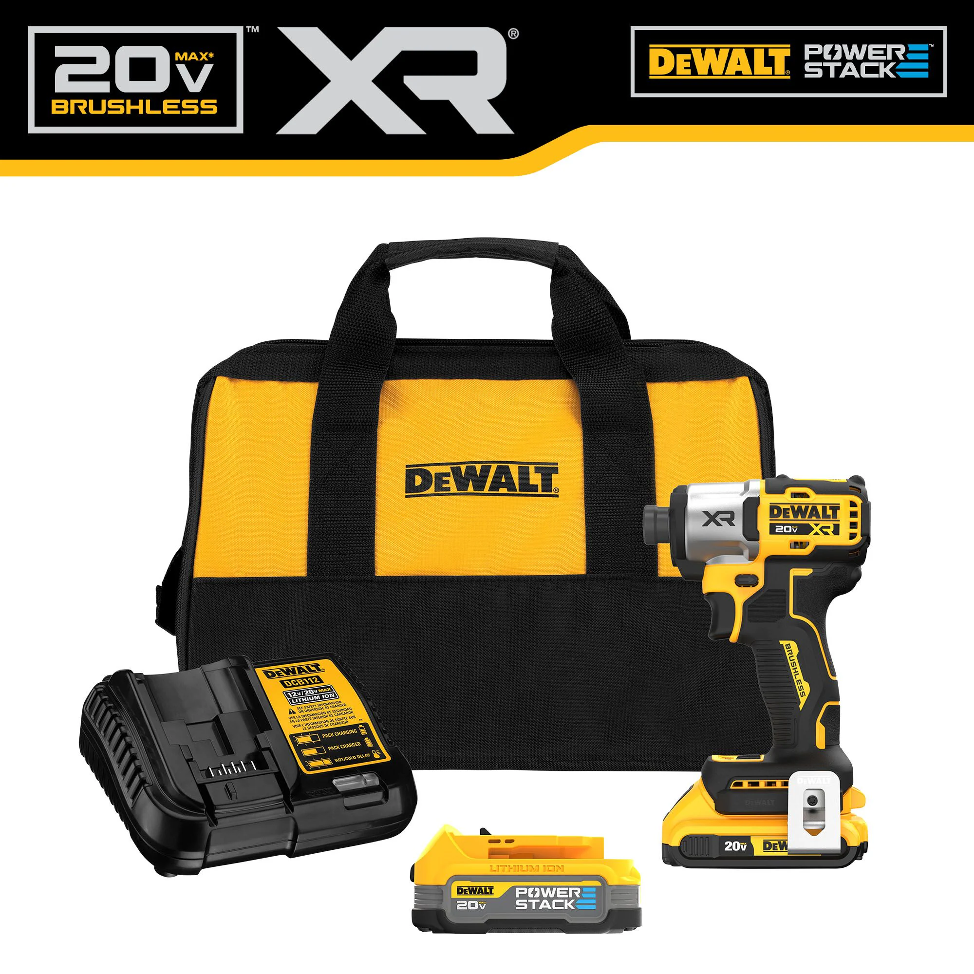 DEWALT XR 20-volt Max 1/4-in Brushless Cordless Impact Driver (Battery and Charger Included with Soft Bag) DEWALT XR 20-volt Max 1/4-in Brushless Cordless Impact Driver (Battery and Charger Included with Soft Bag) - Image 9
