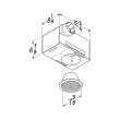 Broan 1.5-Sone 70-CFM White Lighted Bathroom Fan