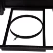 Sunjoy 43.7-in W Black and Brown Portable Steel Rectangle Tabletop Propane Gas Fire Pit Table