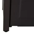 Sunjoy 43.7-in W Black and Brown Portable Steel Rectangle Tabletop Propane Gas Fire Pit Table