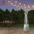 Mondawe 48000-BTU Silver Stainless Steel Floorstanding Liquid Propane Patio Heater