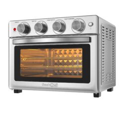 Jeremy Cass 26-Quart Silver Knobs Air Fryer