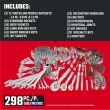 CRAFTSMAN 298-Piece Standard (SAE) and Metric Polished Chrome Mechanics Tool Set
