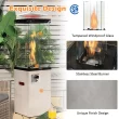CASAINC 41000-BTU Gray Steel Floorstanding Liquid Propane Patio Heater