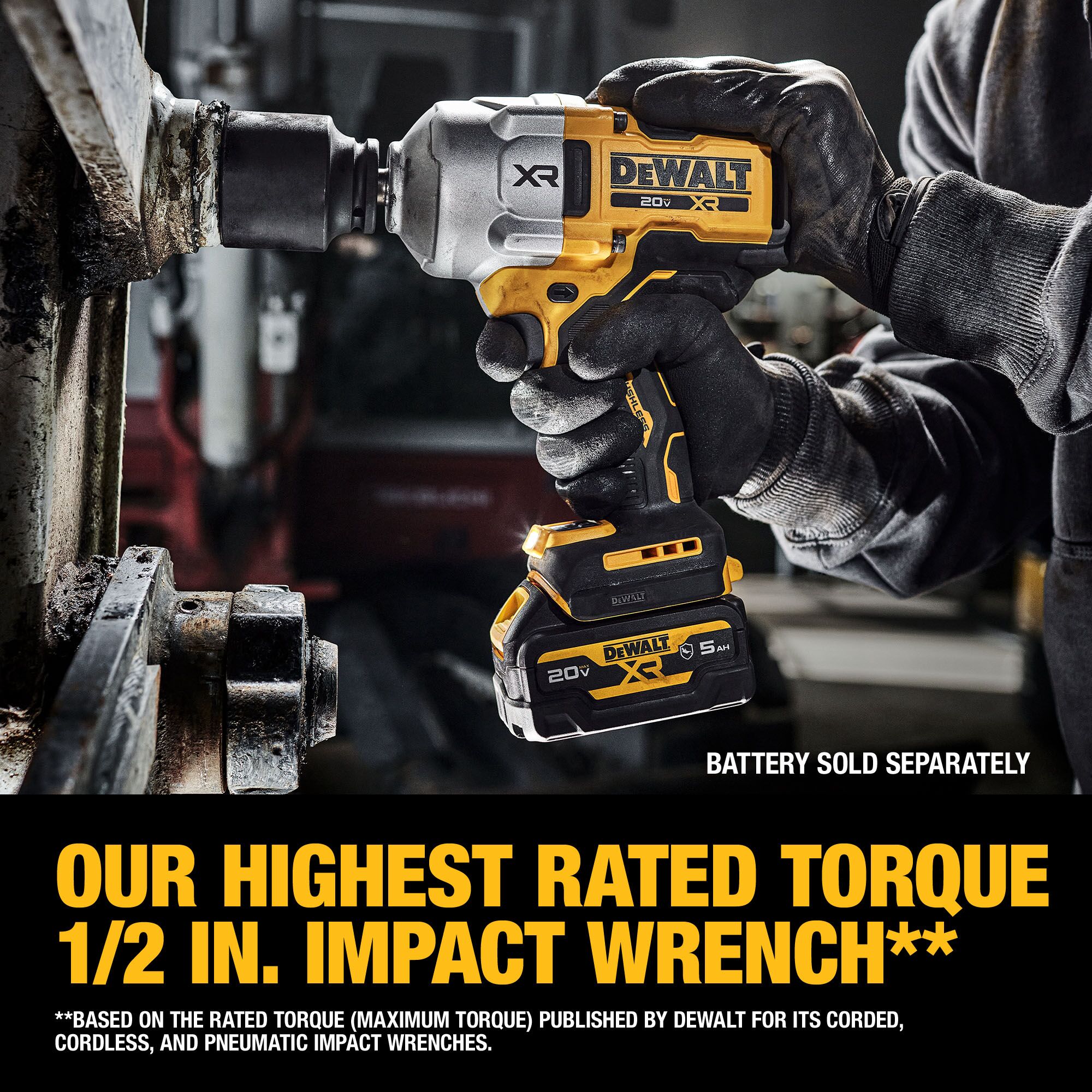 DEWALT XR 20-volt Max Variable Brushless 1/2-in Drive Cordless Impact Wrench (Battery and Charger Not Included) DEWALT XR 20-volt Max Variable Brushless 1/2-in Drive Cordless Impact Wrench (Battery and Charger Not Included) - Image 18