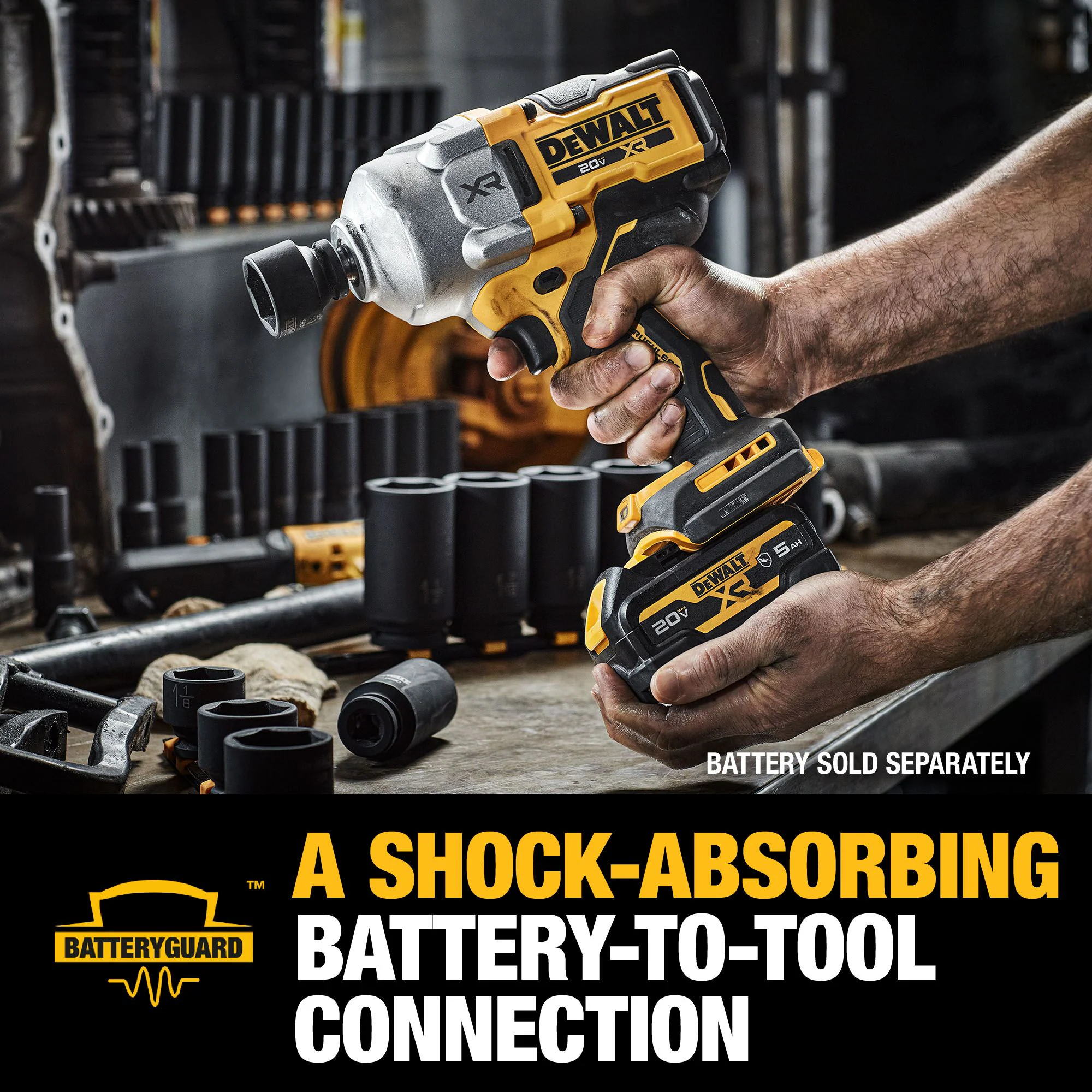 DEWALT XR 20-volt Max Variable Brushless 1/2-in Drive Cordless Impact Wrench (Battery and Charger Not Included) DEWALT XR 20-volt Max Variable Brushless 1/2-in Drive Cordless Impact Wrench (Battery and Charger Not Included) - Image 15