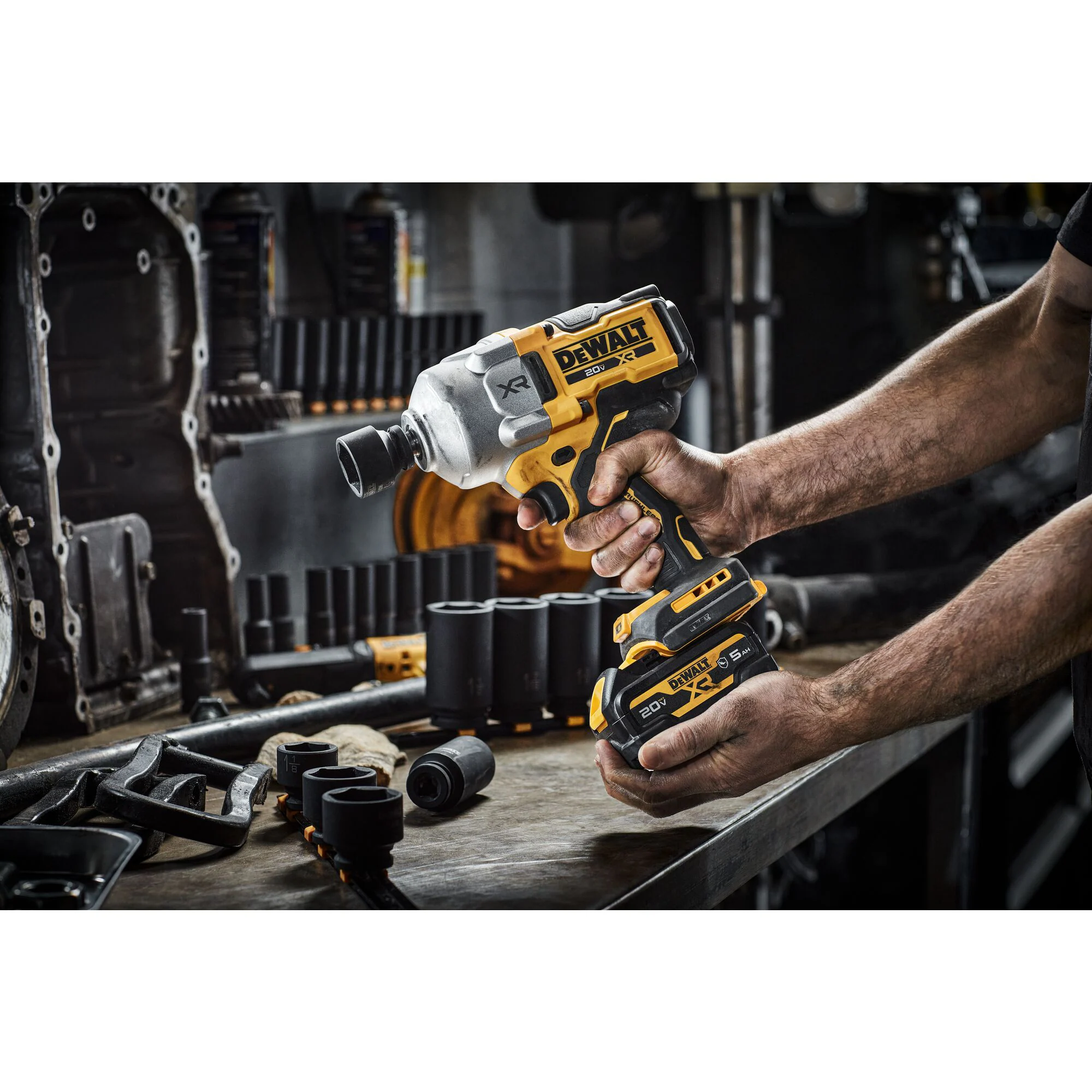 DEWALT XR 20-volt Max Variable Brushless 1/2-in Drive Cordless Impact Wrench (Battery and Charger Not Included) DEWALT XR 20-volt Max Variable Brushless 1/2-in Drive Cordless Impact Wrench (Battery and Charger Not Included) - Image 6