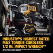 DEWALT XR 20-volt Max Variable Brushless 1/2-in Drive Cordless Impact Wrench (Battery and Charger Not Included) DEWALT XR 20-volt Max Variable Brushless 1/2-in Drive Cordless Impact Wrench (Battery and Charger Not Included)
