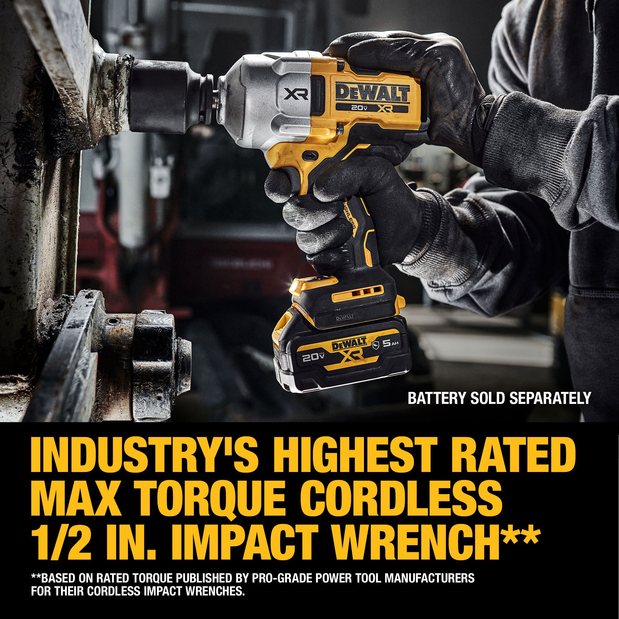 DEWALT XR 20-volt Max Variable Brushless 1/2-in Drive Cordless Impact Wrench (Battery and Charger Not Included) DEWALT XR 20-volt Max Variable Brushless 1/2-in Drive Cordless Impact Wrench (Battery and Charger Not Included) - Image 14