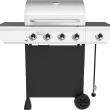Nexgrill 4 Burner Side Burner Cart Gas Grill - Black