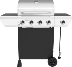 Nexgrill 4 Burner Side Burner Cart Gas Grill - Black