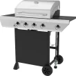 Nexgrill 4 Burner Side Burner Cart Gas Grill - Black