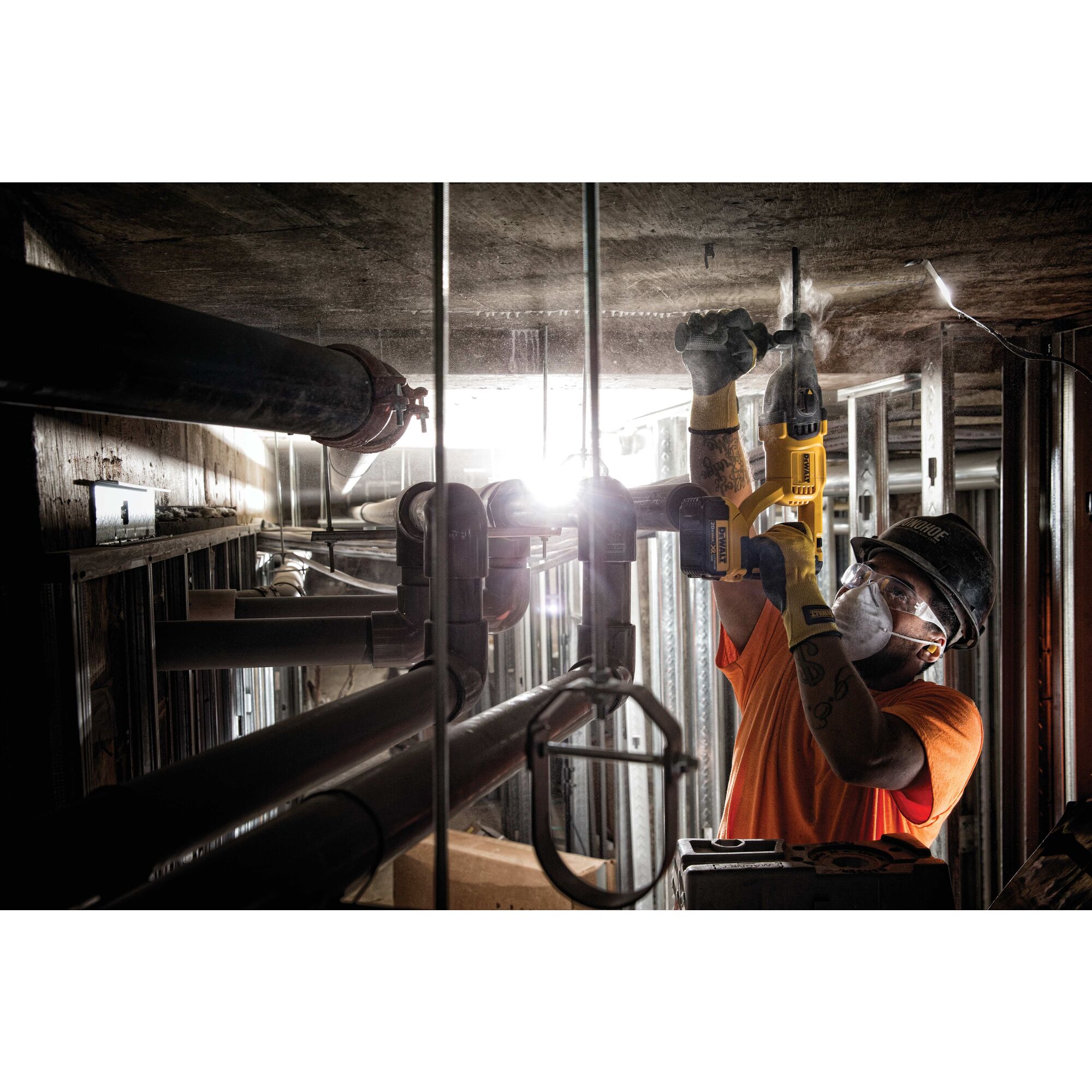 DEWALT 20-volt Max 1-in Sds-plus Cordless Rotary Hammer Drill DEWALT 20-volt Max 1-in Sds-plus Cordless Rotary Hammer Drill - Image 7