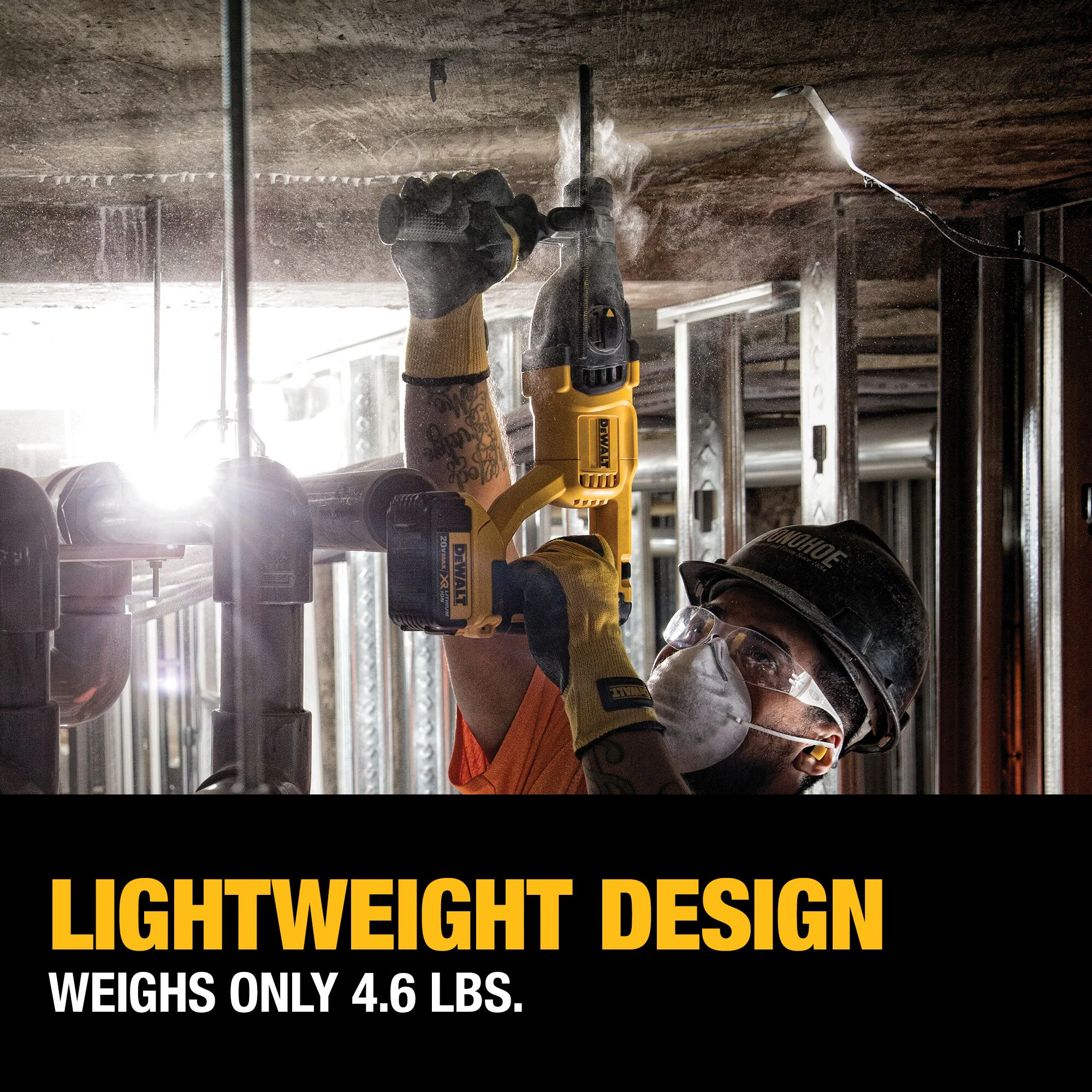 DEWALT 20-volt Max 1-in Sds-plus Cordless Rotary Hammer Drill DEWALT 20-volt Max 1-in Sds-plus Cordless Rotary Hammer Drill - Image 15