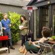 Nuu Garden 46000-BTU Brown Stainless Steel Floorstanding Liquid Propane Patio Heater