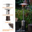 Nuu Garden 46000-BTU Brown Stainless Steel Floorstanding Liquid Propane Patio Heater