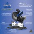Delta Cruzer 12-in 15-Amp Dual Bevel Sliding Compound Corded Miter Saw