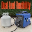 Westinghouse iGen4000DFc Remote Electric Start 4000-Watt Dual Fuel (Gasoline/Propane) Inverter Generator