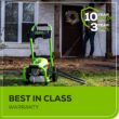 Greenworks Pro 2300 PSI 1.2-GPM Cold Water Electric Pressure Washer with 5 Spray Tips