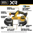 DEWALT 20 Volts 3.375-in Portable Band Saw (Battery and Charger Not Included)