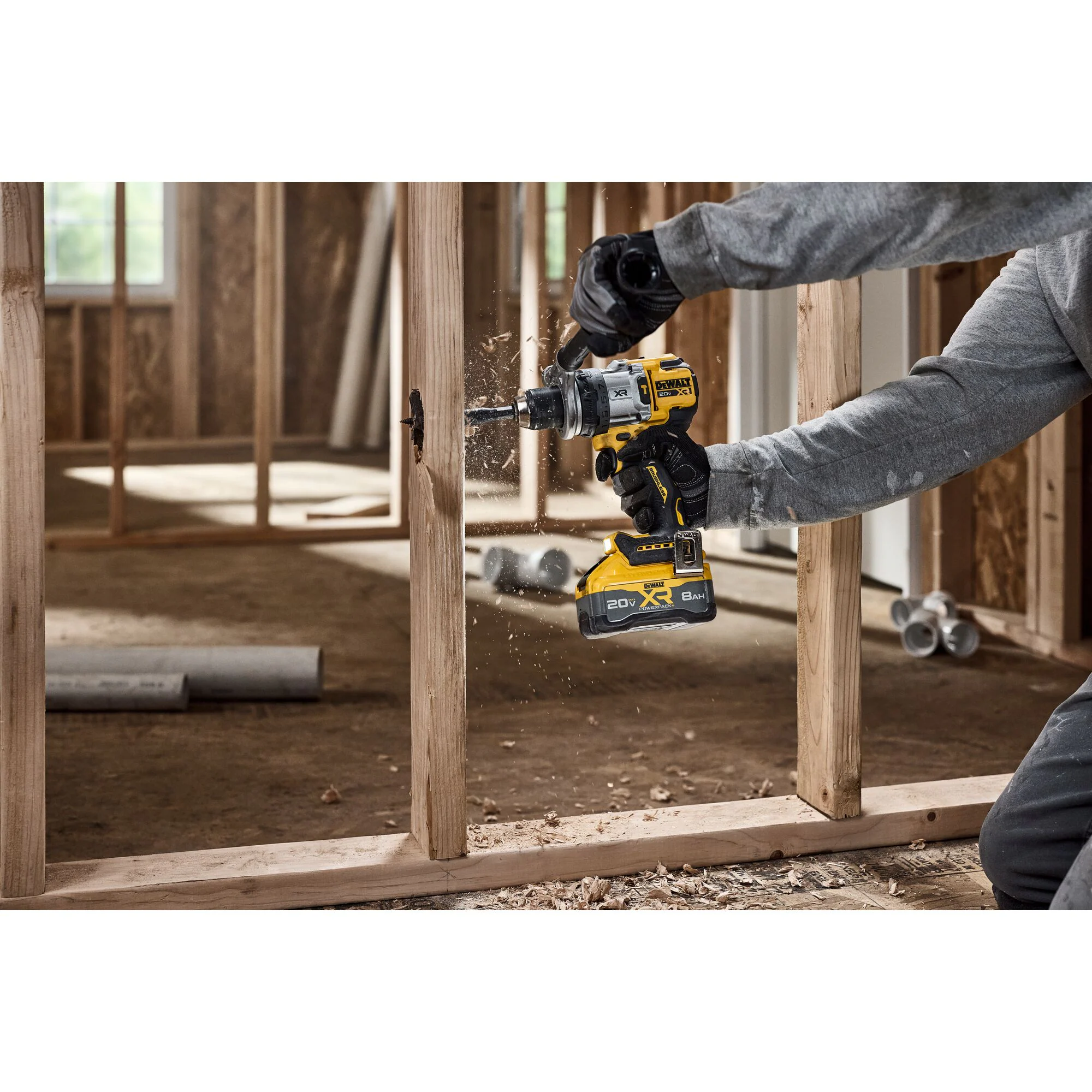 DEWALT XR 1/2-in 20-volt Max Variable Brushless Cordless Hammer Drill (Charger Not Included) DEWALT XR 1/2-in 20-volt Max Variable Brushless Cordless Hammer Drill (Charger Not Included) - Image 2