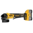 DEWALT XR 4.5-in 20-volt Max Paddle Switch Brushless Cordless Angle Grinder (1-Battery and Charger Included)