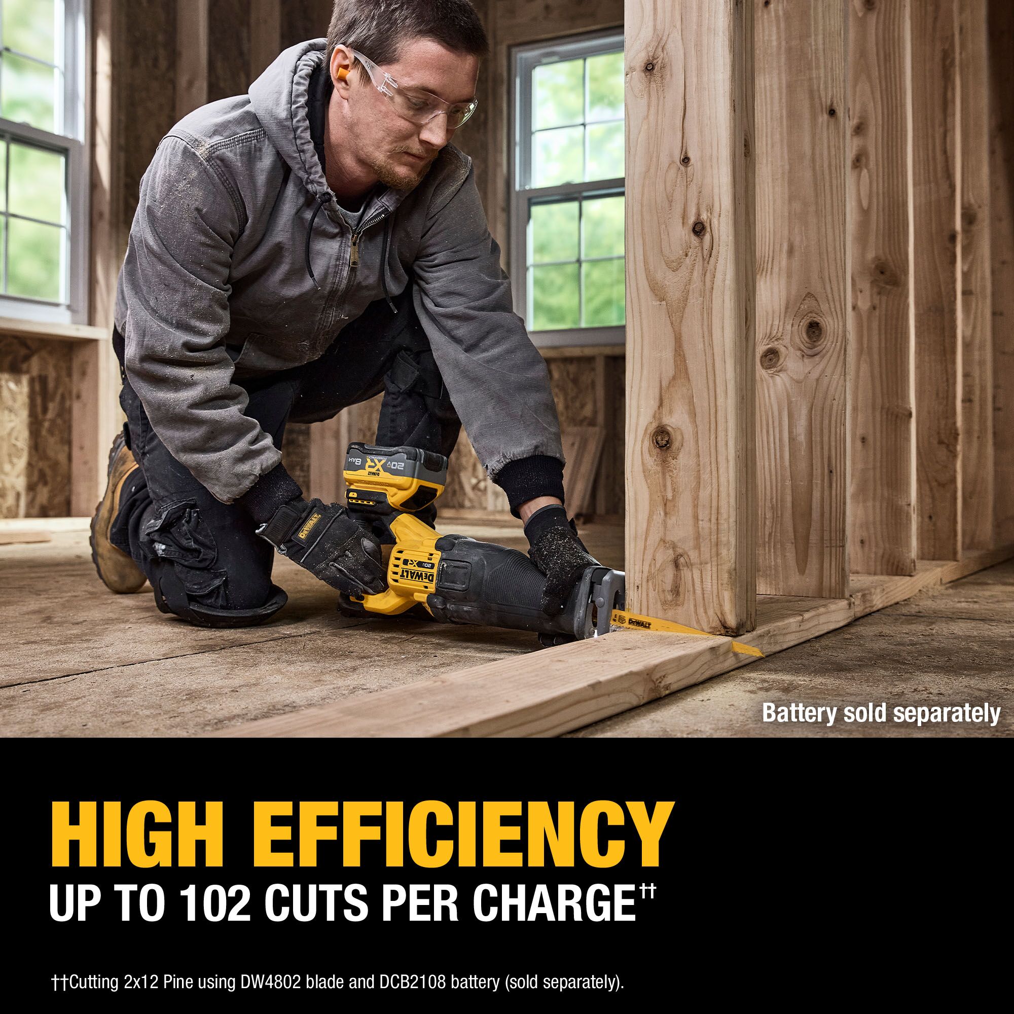 DEWALT XR 20-volt Max Variable Brushless Cordless Reciprocating Saw (Battery and Charger Not Included) DEWALT XR 20-volt Max Variable Brushless Cordless Reciprocating Saw (Battery and Charger Not Included) - Image 12