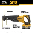 DEWALT XR 20-volt Max Variable Brushless Cordless Reciprocating Saw (Battery & Charger Included) DEWALT XR 20-volt Max Variable Brushless Cordless Reciprocating Saw (Battery & Charger Included)