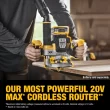 DEWALT XR 1/4-in and 1/2-in 2.25-HP Variable Brushless Plunge Cordless Router (Battery and Charger Not Included)