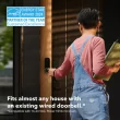 ecobee Smart Doorbell Camera (wired) Wired Wi-Fi Compatible Smart Video Doorbell in Black