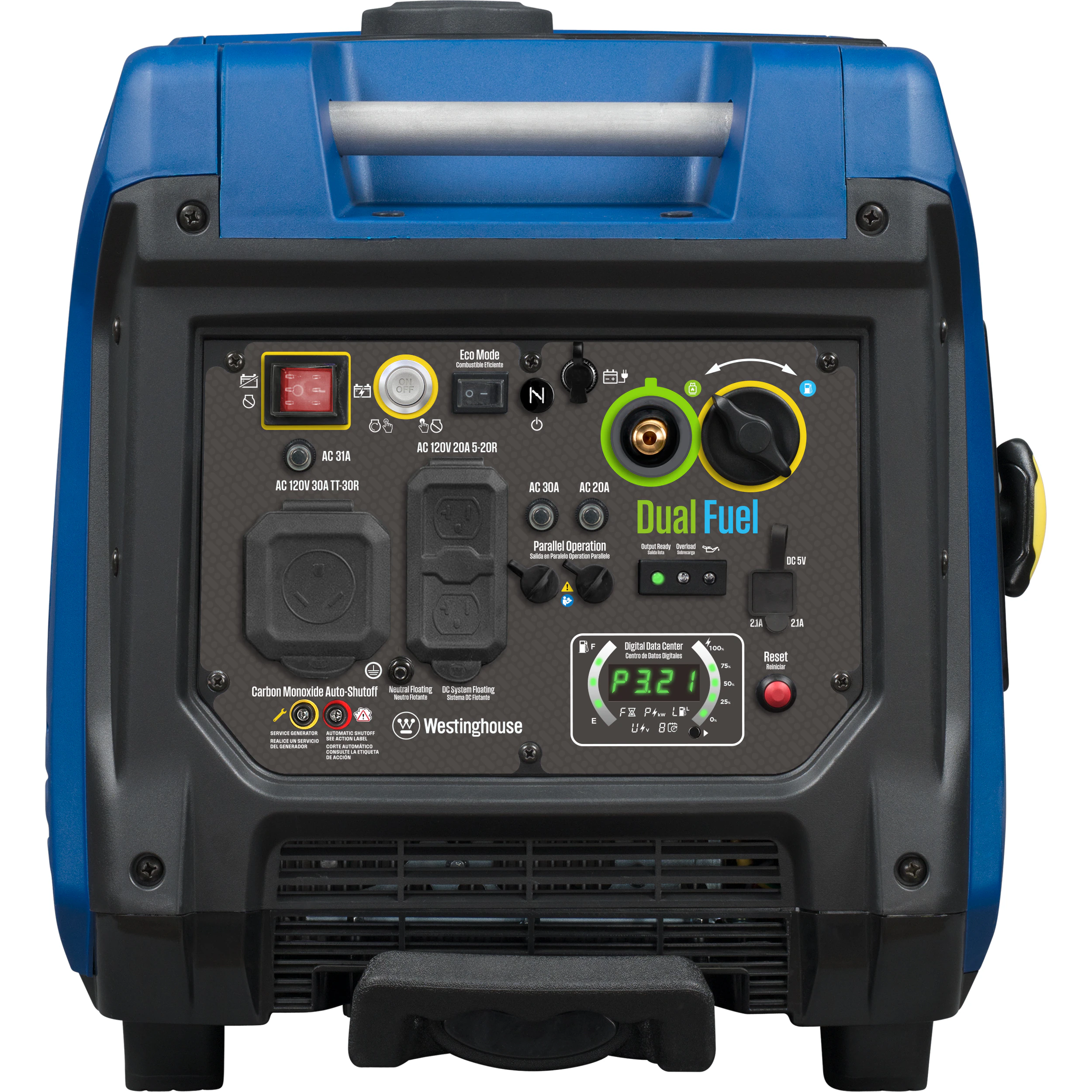 Westinghouse iGen5000DFc Remote Electric Start 5000-Watt Dual Fuel (Gasoline/Propane) Inverter Generator Westinghouse iGen5000DFc Remote Electric Start 5000-Watt Dual Fuel (Gasoline/Propane) Inverter Generator - Image 5