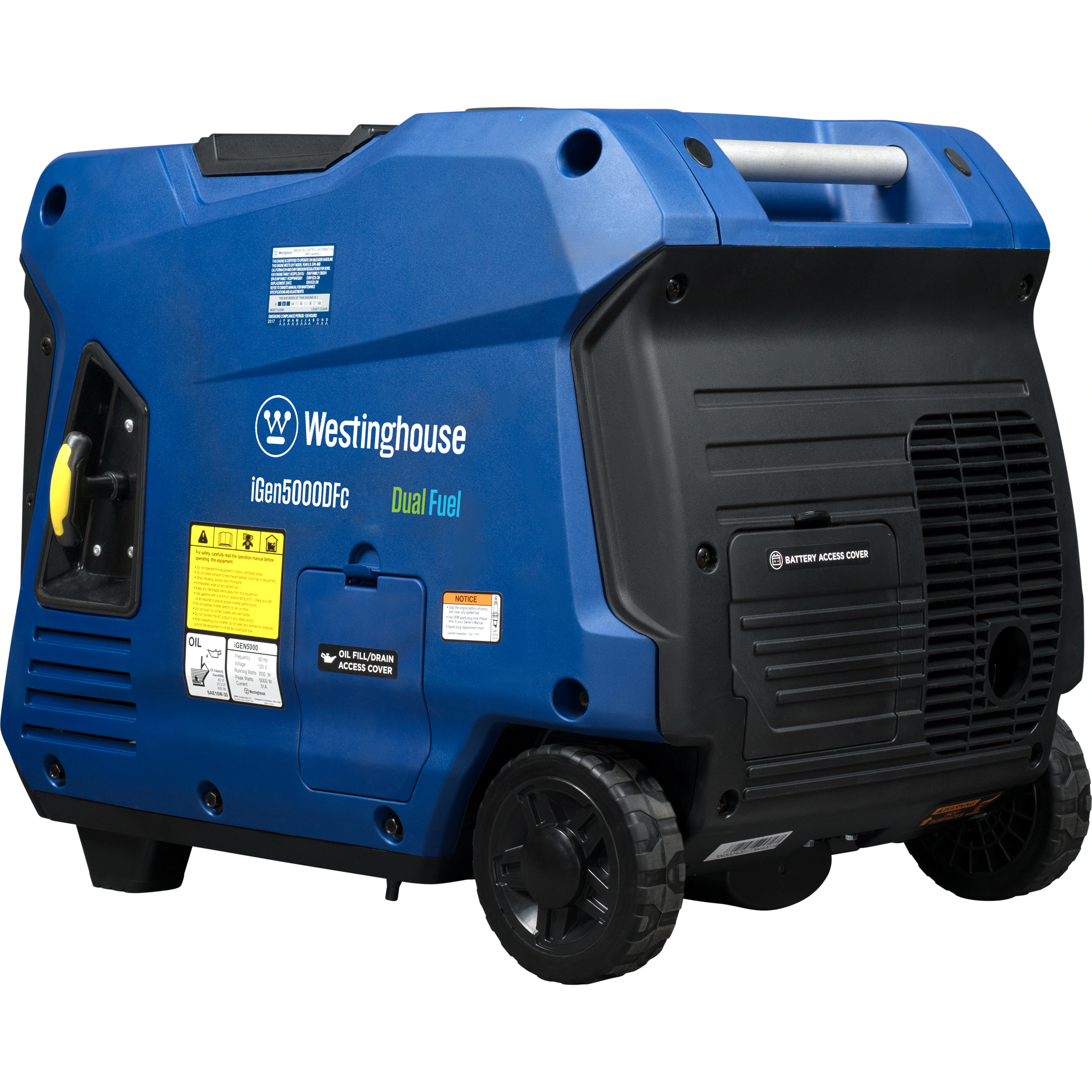 Westinghouse iGen5000DFc Remote Electric Start 5000-Watt Dual Fuel (Gasoline/Propane) Inverter Generator Westinghouse iGen5000DFc Remote Electric Start 5000-Watt Dual Fuel (Gasoline/Propane) Inverter Generator - Image 3